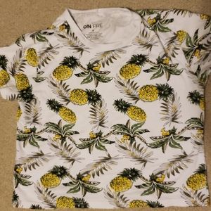 Pineapple Print T Shirt
